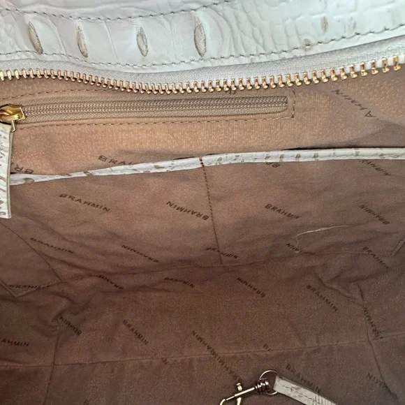 Brahmin Sugar Whiteish Johanna Handbag Hobo Style NWT - Picture 11 of 12